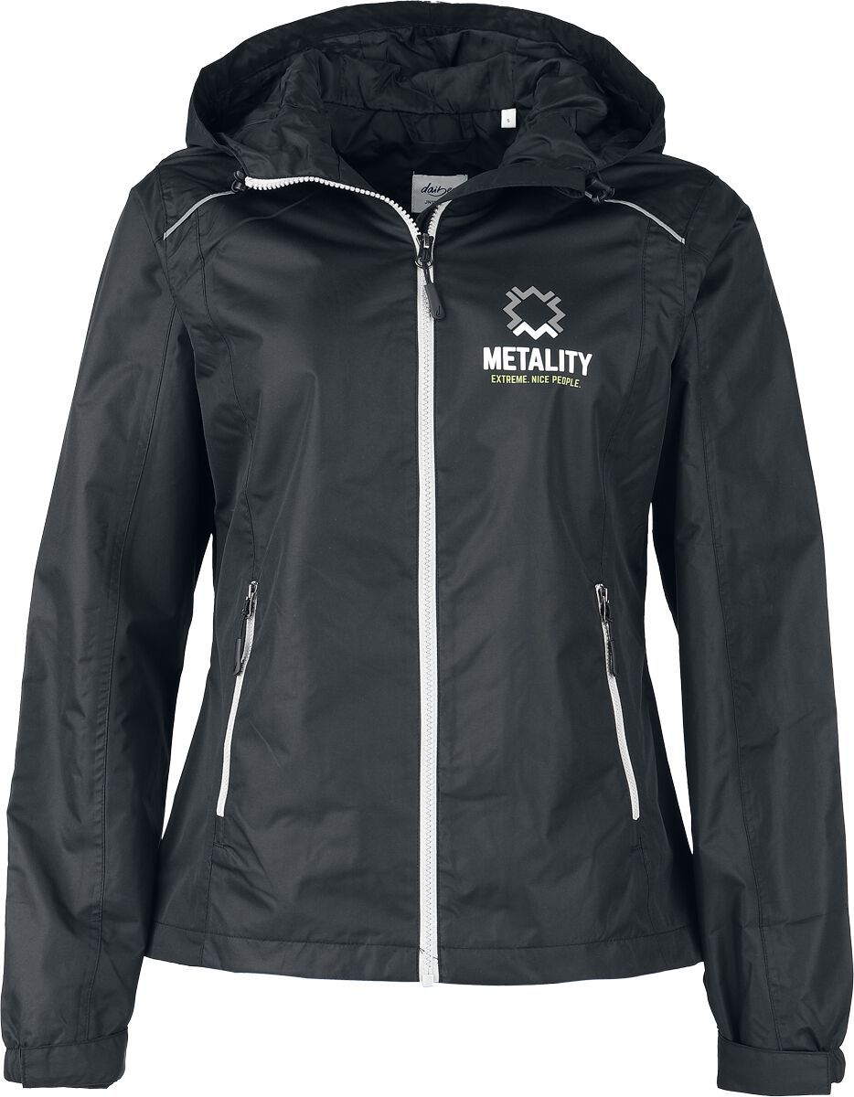 Metality Rain Jacket Pláštěnka cerná/stríbrná - RockTime.cz