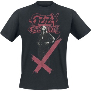 Ozzy Osbourne Crosses Stacked Logo Tričko černá - RockTime.cz