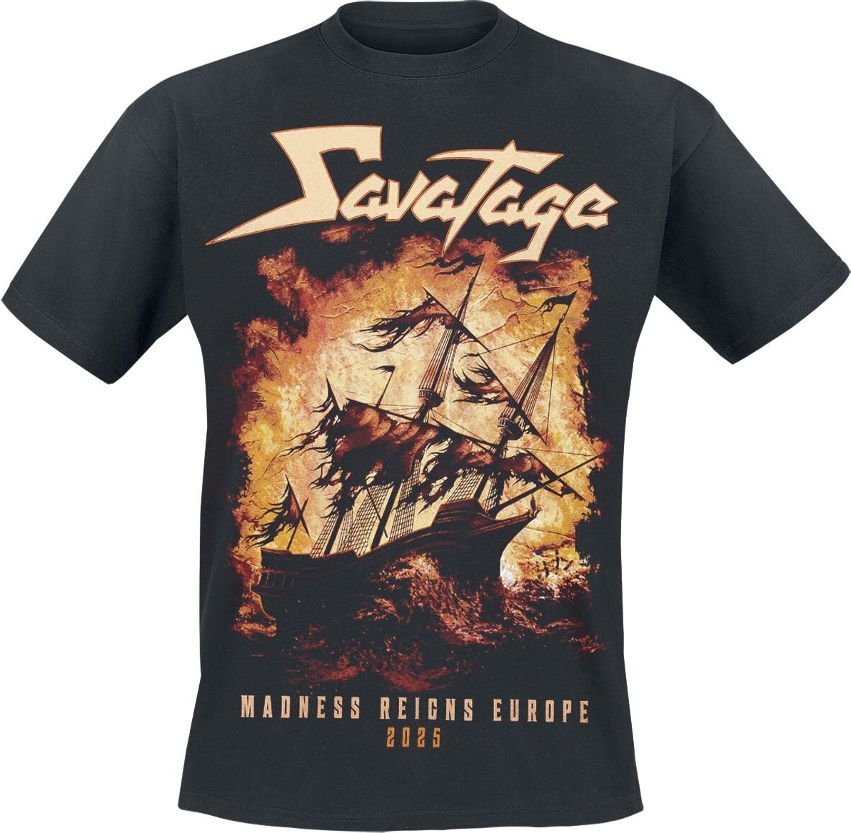 Savatage Magellan - Tour 2025 Tričko černá - RockTime.cz