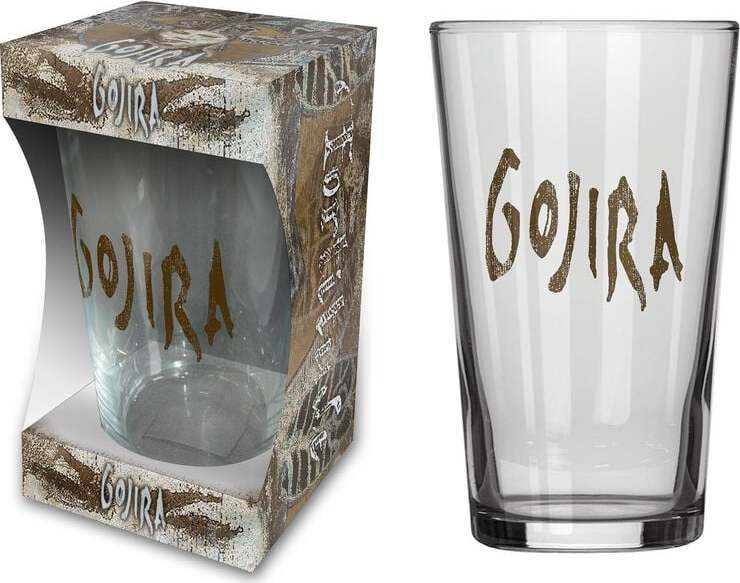 Gojira Fortitude pivní sklenice transparentní - RockTime.cz