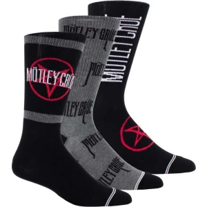 Mötley Crüe 3er Pack Giftbox Ponožky vícebarevný - RockTime.cz