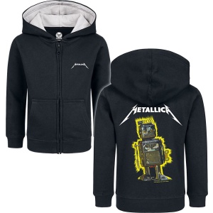 Metallica Metal-Kids - Robot Blast detská mikina s kapucí na zip černá - RockTime.cz