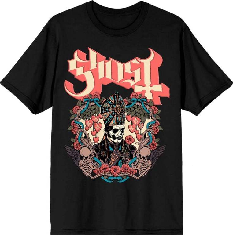 Ghost Papa Hearts Tričko černá - RockTime.cz