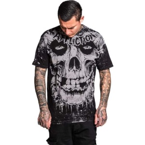 Affliction Misfits Skully Tričko černá - RockTime.cz