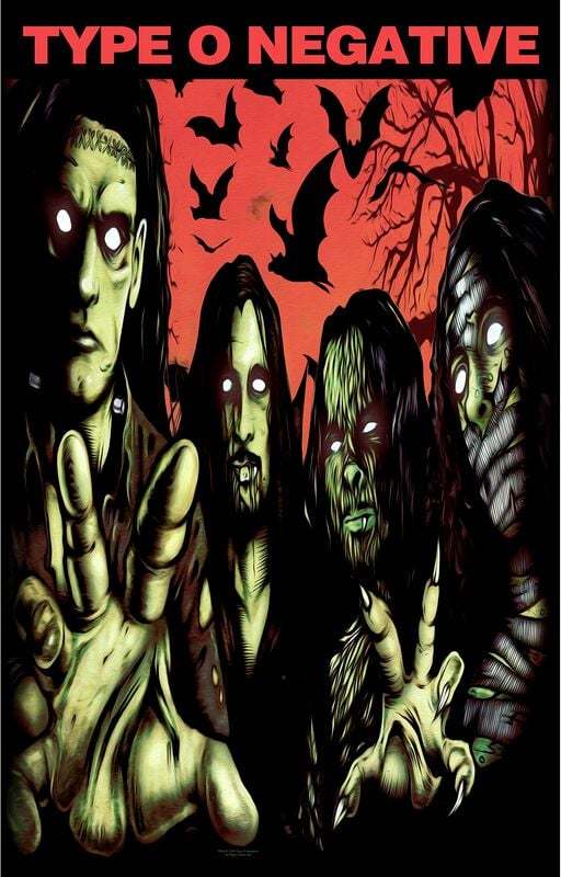 Type O Negative Halloween Textilní plakát vícebarevný - RockTime.cz