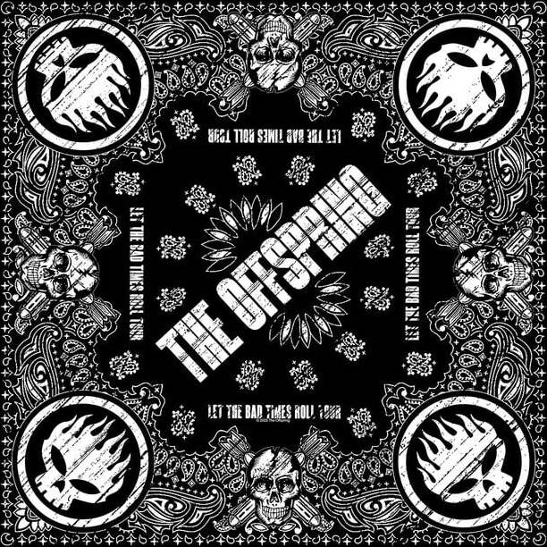 The Offspring Skull Logo Bandana - malý šátek černá - RockTime.cz