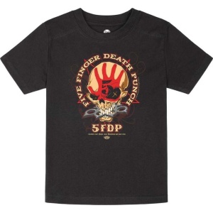 Five Finger Death Punch Metal-Kids - Knucklehead Kids detské tricko černá