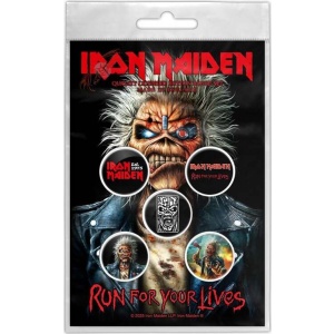 Iron Maiden Run For Your Lives Odznak vícebarevný - RockTime.cz