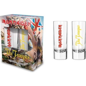 Iron Maiden The Trooper sada sklenicek transparentní - RockTime.cz