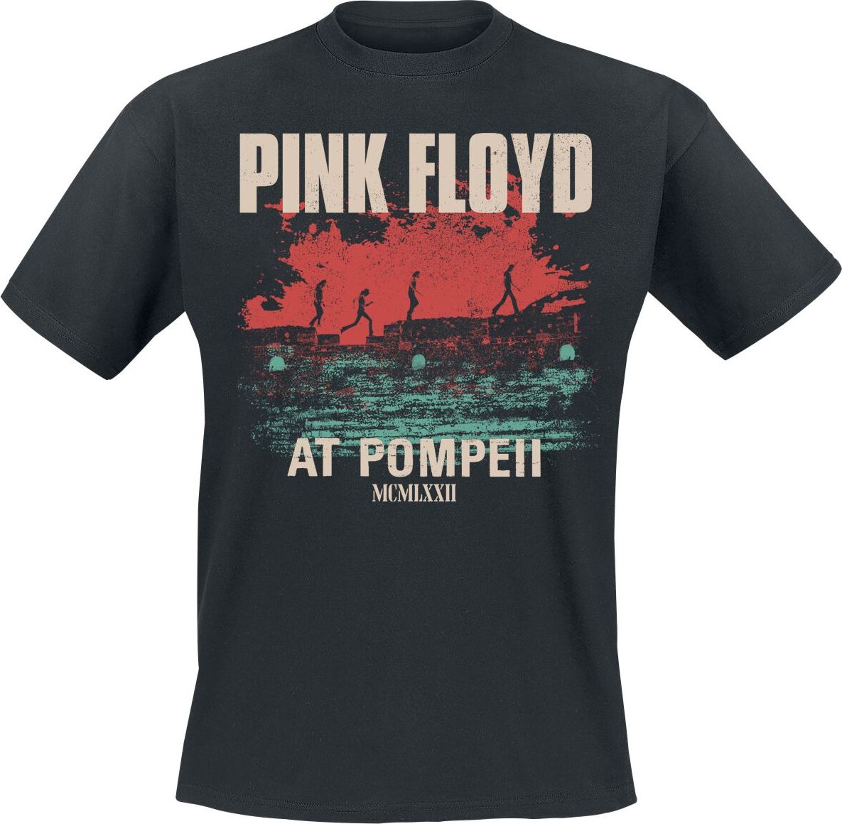 Pink Floyd Pompeii Album Cover Tričko černá - RockTime.cz