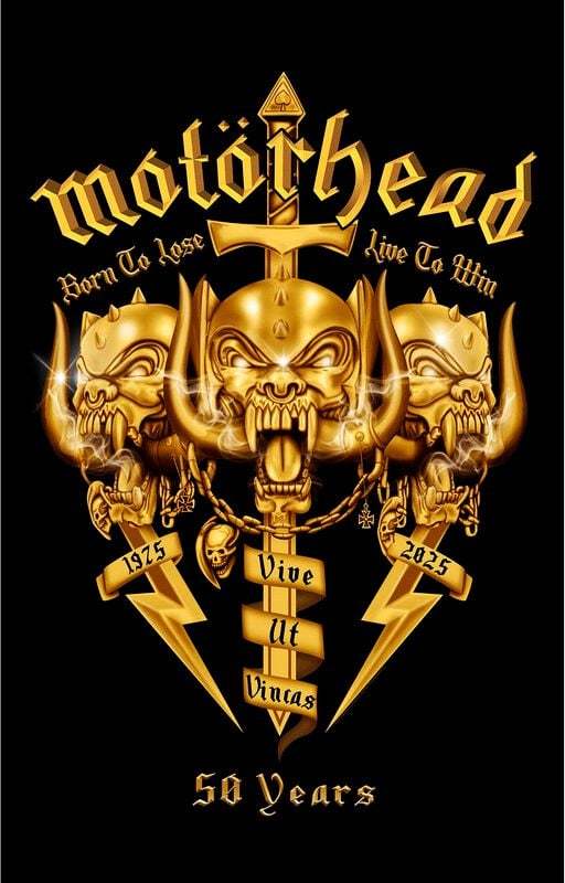 Motörhead Core 50th Textilní plakát vícebarevný - RockTime.cz