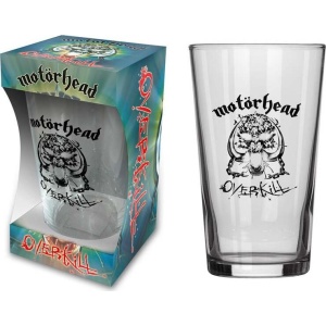 Motörhead Overkill pivní sklenice transparentní - RockTime.cz