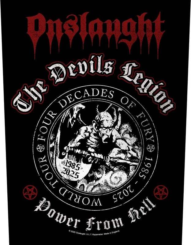 Onslaught The Devils Legion nášivka na záda černá - RockTime.cz