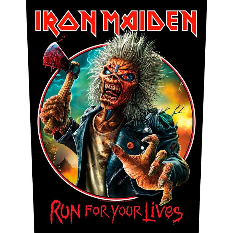 Iron Maiden Run For Your Lives nášivka na záda vícebarevný - RockTime.cz