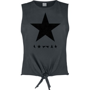 David Bowie Amplified Collection - Black Star Dámský top charcoal - RockTime.cz