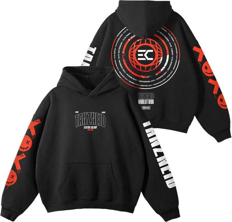 Electric Callboy Tanzneid Tour Circle Mikina s kapucí černá - RockTime.cz