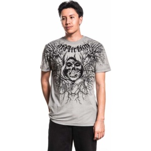 Affliction Misfits Reaper Tričko šedá - RockTime.cz