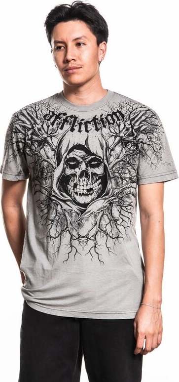 Affliction Misfits Reaper Tričko šedá - RockTime.cz