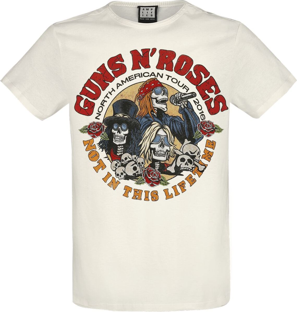Guns N' Roses Amplified Collection - North American Tour Tričko šedobílá - RockTime.cz