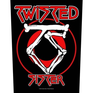 Twisted Sister Circular Logo nášivka na záda vícebarevný - RockTime.cz