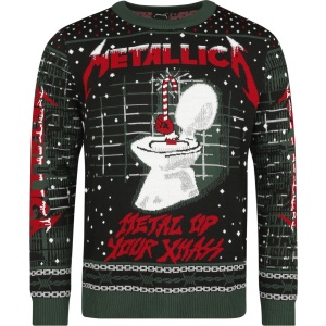 Metallica Holiday Sweater (Metal Up Your Ass) Pletený svetr vícebarevný - RockTime.cz