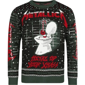 Metallica Holiday Sweater (Metal Up Your Ass) Pletený svetr vícebarevný - RockTime.cz