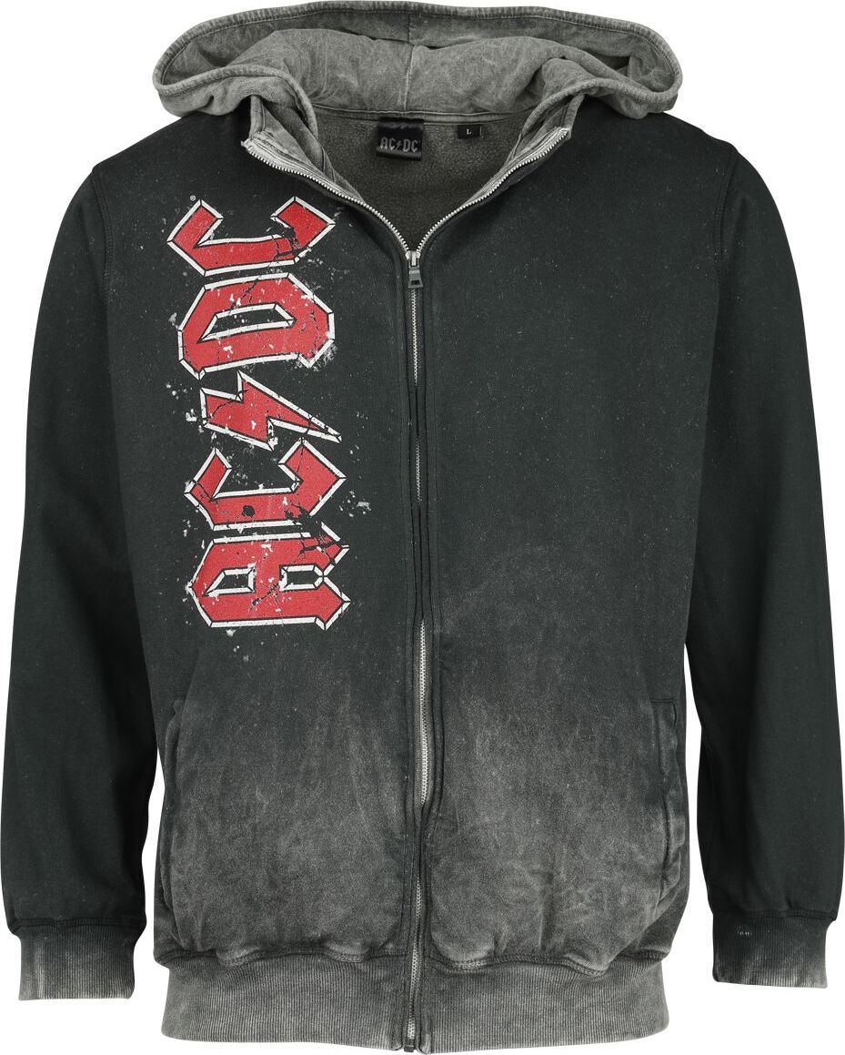 AC/DC Highway To Hell! Mikina s kapucí na zip černá - RockTime.cz