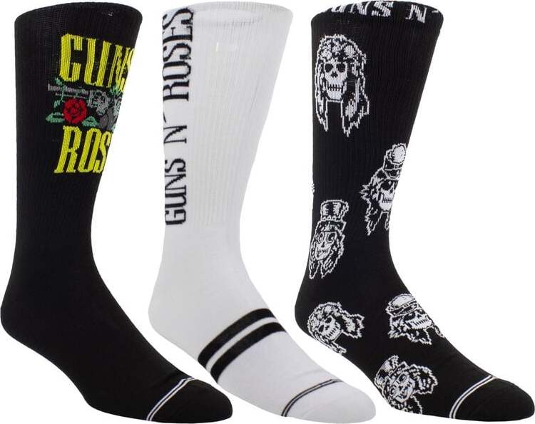 Guns N' Roses 3er Pack Giftbox Ponožky vícebarevný - RockTime.cz