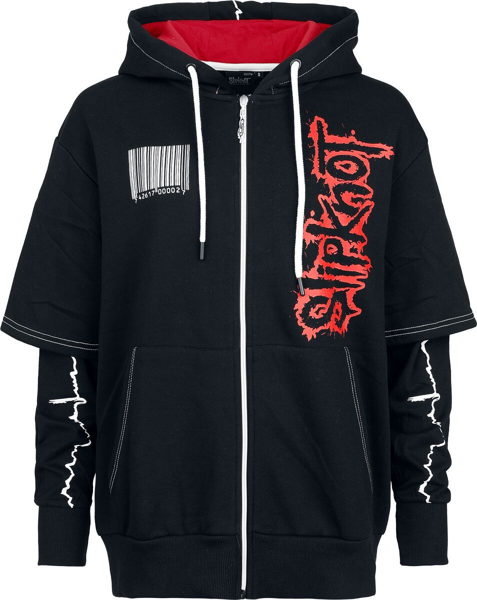 Slipknot EMP Signature Collection Dámská mikina s kapucí na zip cerná/cervená - RockTime.cz