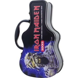 Iron Maiden Guitar TinBox Ponožky vícebarevný - RockTime.cz