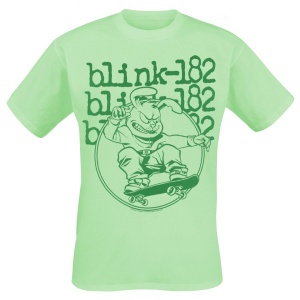 Blink-182 Skateboard Bunny Mono Tričko zelená - RockTime.cz