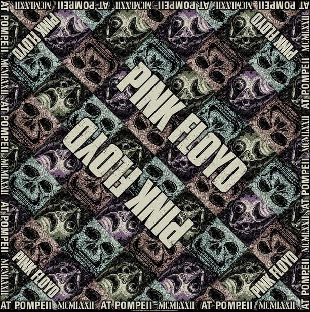 Pink Floyd Mosaics Bandana - malý šátek černá - RockTime.cz