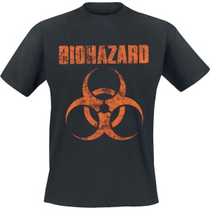 Biohazard Logo Tričko černá - RockTime.cz