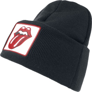 The Rolling Stones Amplified Collection - Patch Beanie Beanie čepice černá - RockTime.cz