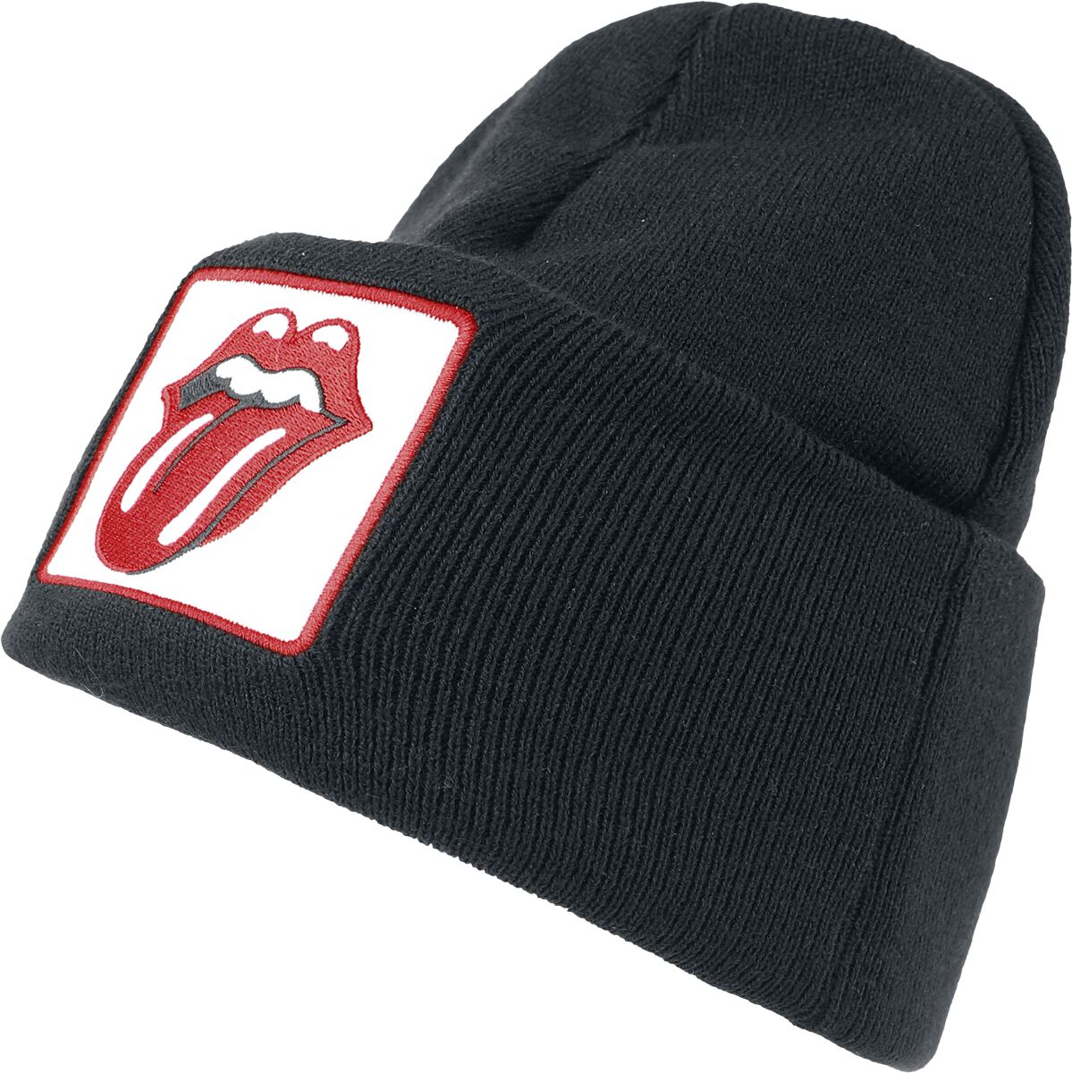 The Rolling Stones Amplified Collection - Patch Beanie Beanie čepice černá - RockTime.cz