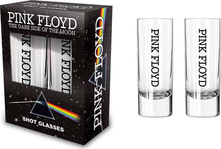 Pink Floyd Dark Side Of The Moon sada sklenicek transparentní - RockTime.cz
