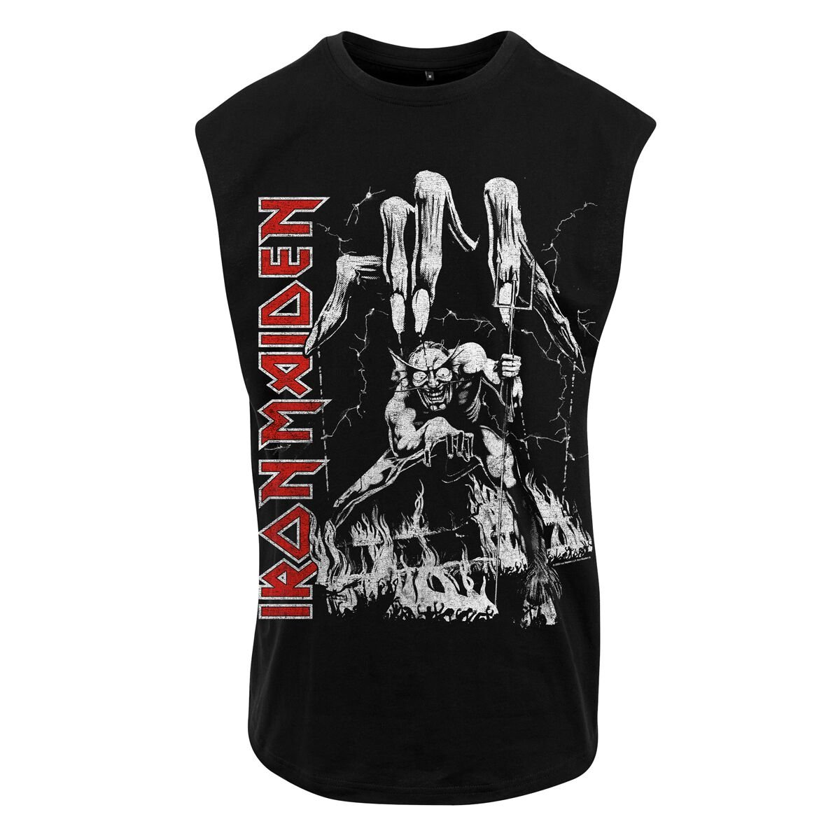 Iron Maiden Eddie Big Hand Tank top černá - RockTime.cz