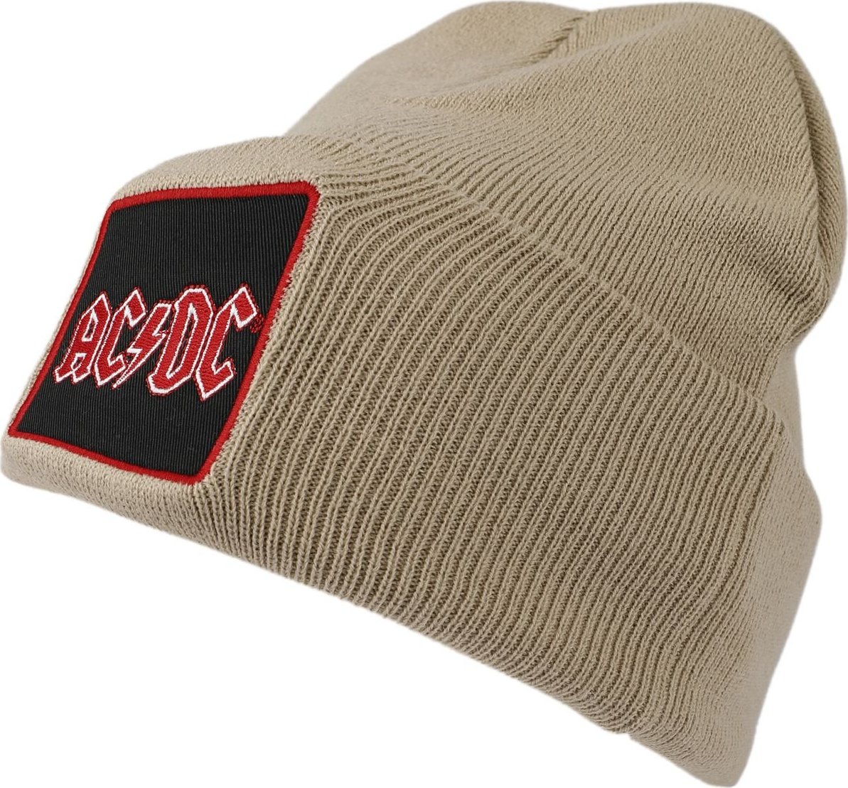 AC/DC Amplified Collection - Patch Beanie Beanie čepice khaki - RockTime.cz
