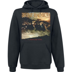 Bathory Blood Fire Death Mikina s kapucí černá