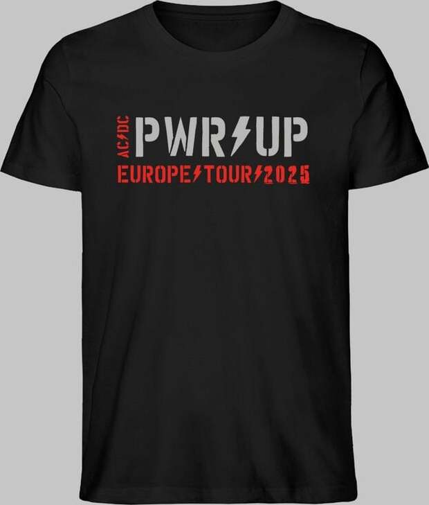 AC/DC PWR UP - Tourshirt 25 Tričko černá - RockTime.cz