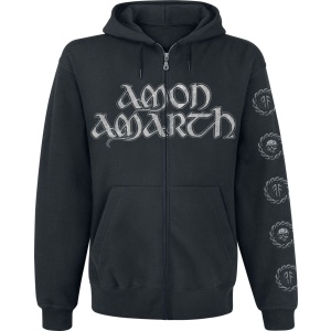 Amon Amarth Skullship Mikina s kapucí na zip černá
