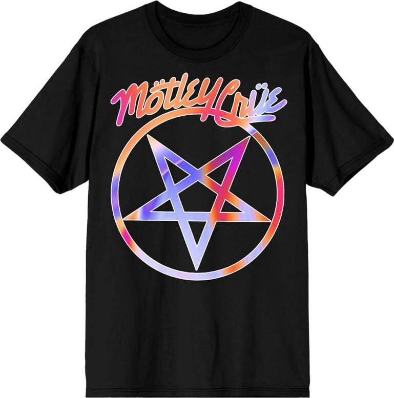Mötley Crüe Gradient Logo Tričko černá - RockTime.cz