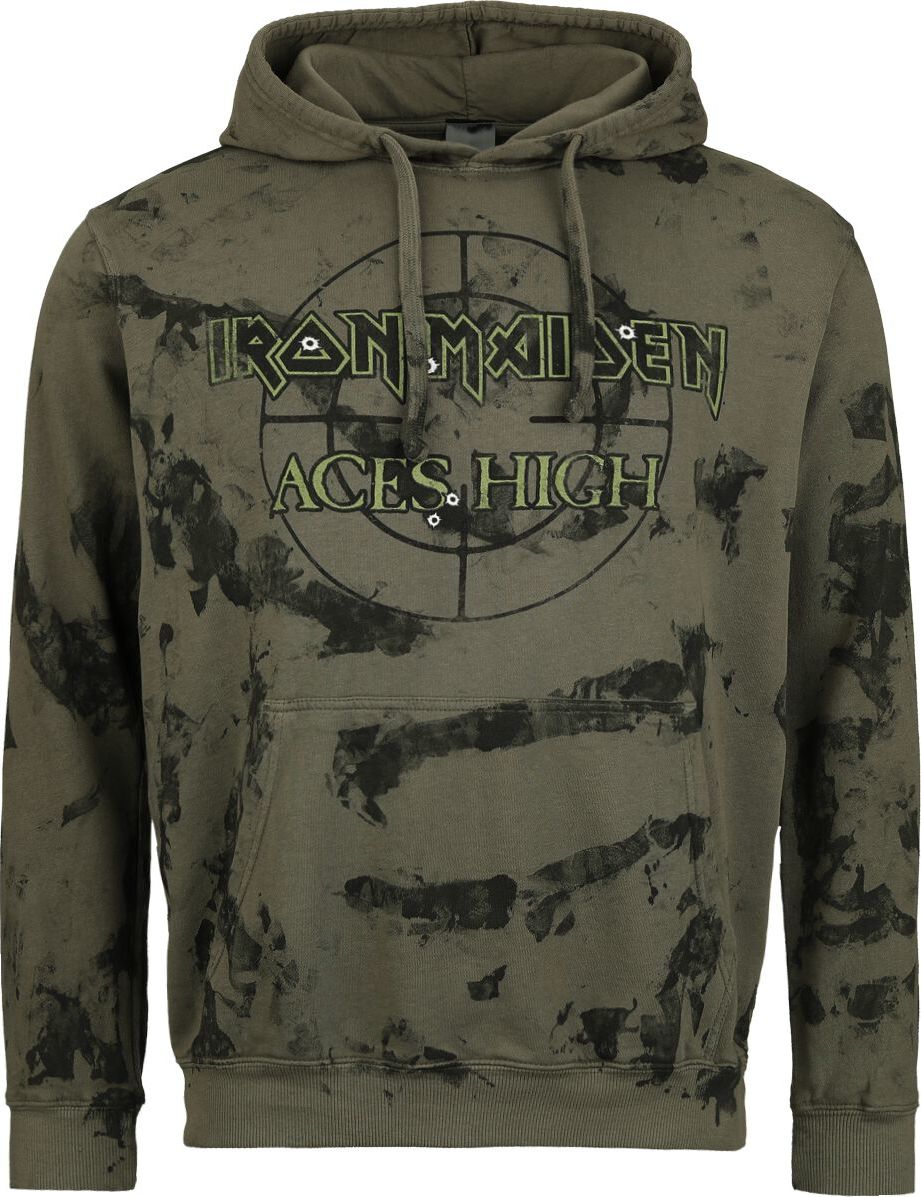 Iron Maiden High Target Mikina s kapucí zelená - RockTime.cz Iron Maiden High Target Mikina s kapucí zelená - RockTime.cz