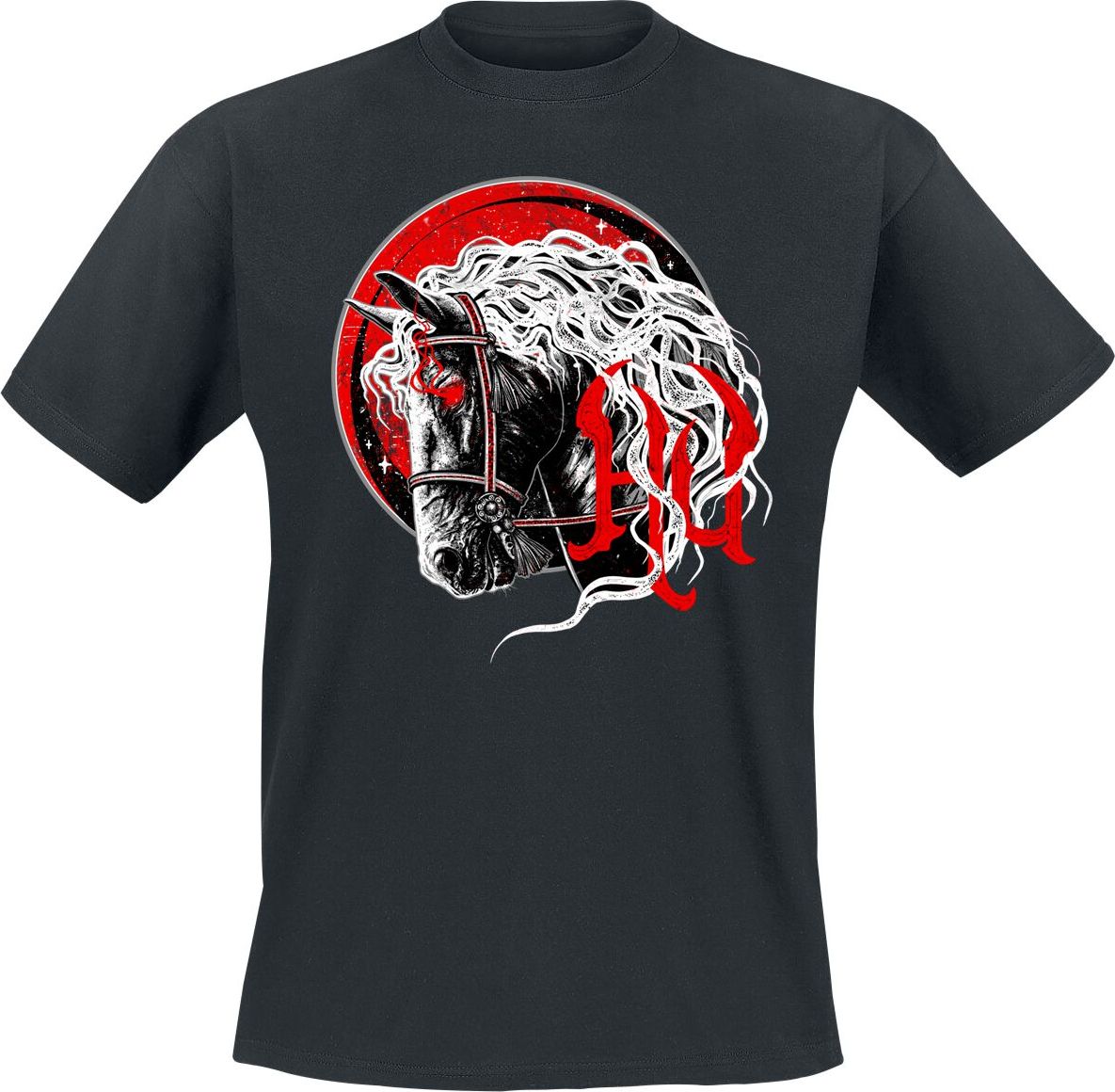 The Hu Red Eyes Horse Tričko černá - RockTime.cz