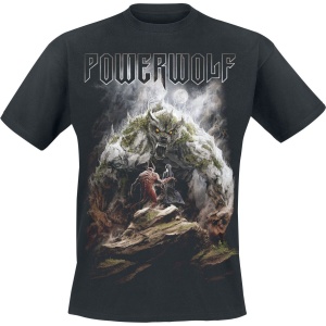 Powerwolf Stonewolf Tričko černá