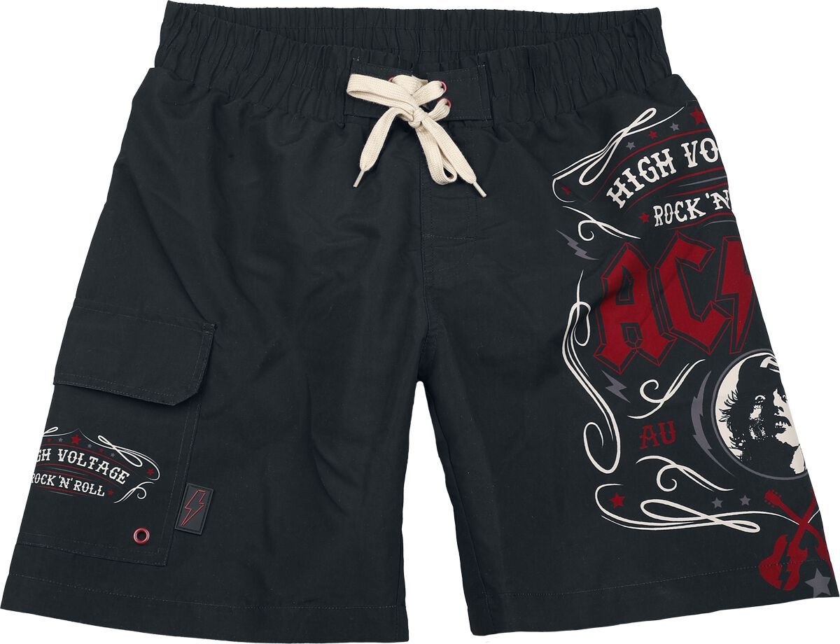 AC/DC EMP Signature Collection Pánské plavky černá - RockTime.cz