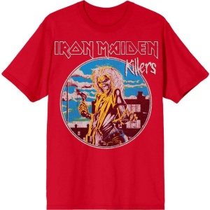 Iron Maiden Killers Vintage Tričko červená - RockTime.cz