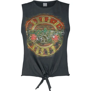 Guns N' Roses Amplified Collection - Neon Bullet Dámský top charcoal - RockTime.cz