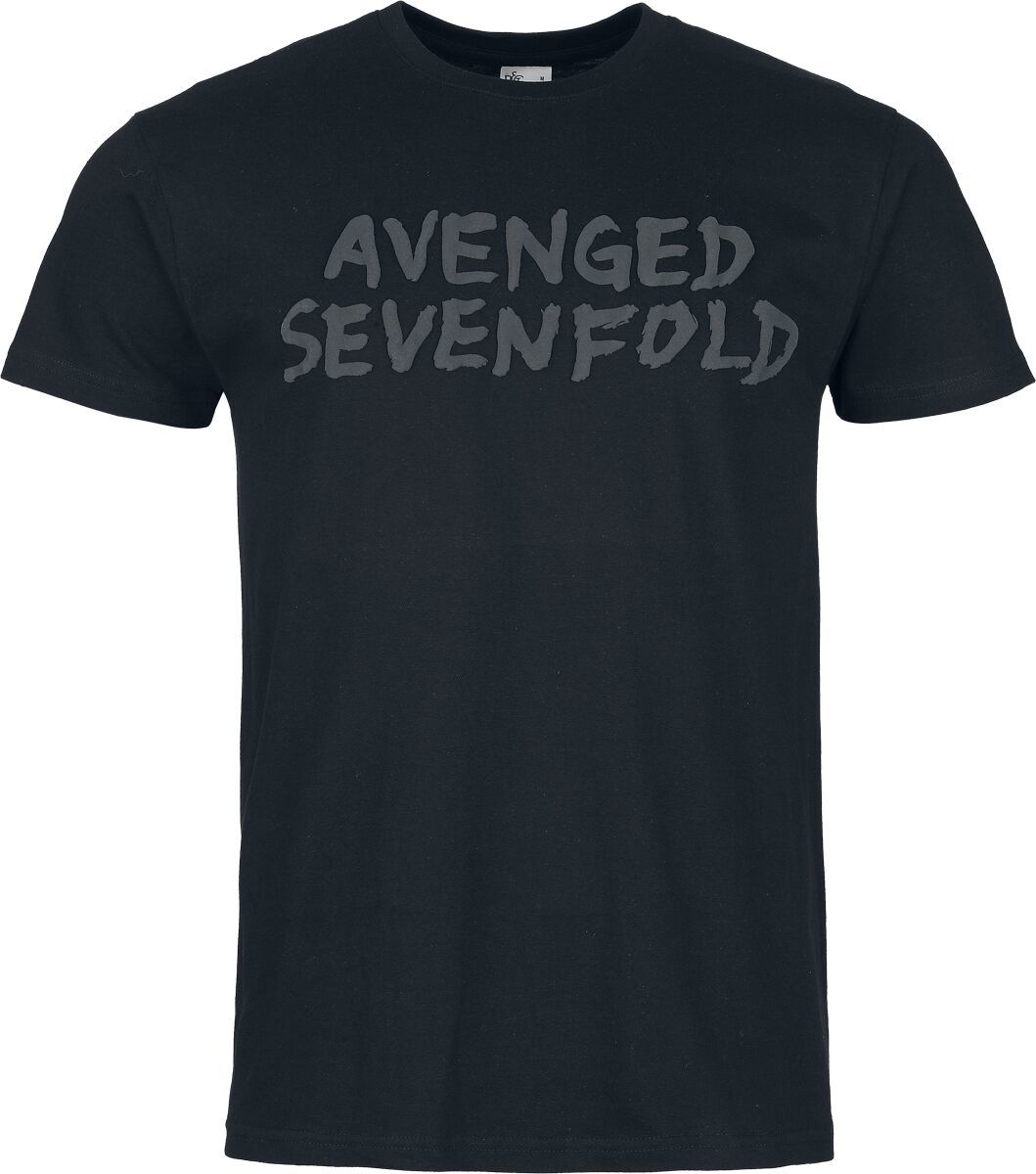Avenged Sevenfold Logo 3D Druck Tričko černá - RockTime.cz