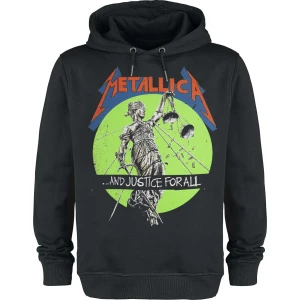 Metallica Amplified Collection - No Justice For All Mikina s kapucí černá - RockTime.cz